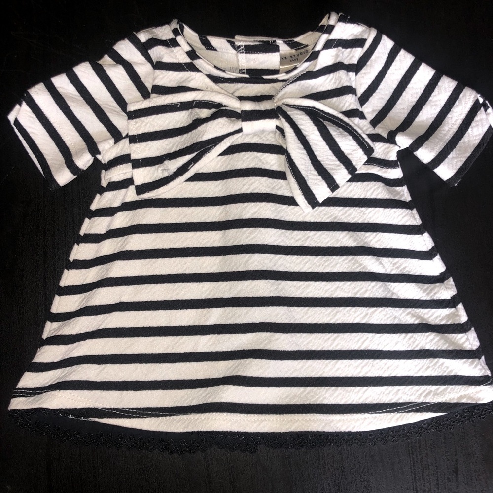 5/$25 Striped Black & White Dress